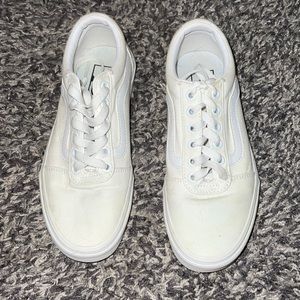 White vans size 6.5 womens